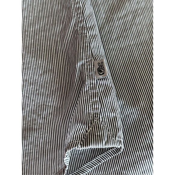 John Varvatos USA LS Button Up Shirt Mens XL Grey Striped Coastal Prep - Picture 4 of 7